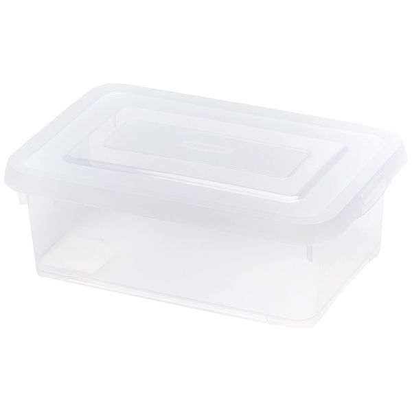 Allibert "Handy Storage Box with Click Lid, Transparent, 4 Litre