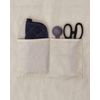 ThisWear Fall Decorations For Home Turkey Face Two Pocket Adjustable Bib Apron Cream