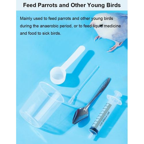 5 PCS Baby Bird Feeding Syringe for Baby Birds Parrot Hand Feeding Syringe Pet, Parrot Feeder Food Syringe, Feeding Tube Bird Feeding & Watering Supplies