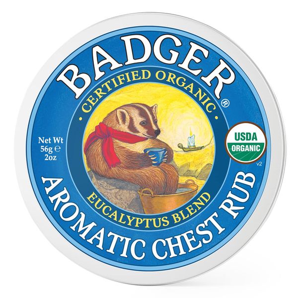Badger - Winter Wonder Balm, Aromatic Chest Rub - 2 Oz