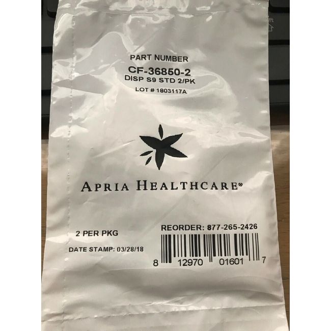 Lot of 3 Apria Healthcare CF-36850-2 CPAP Filters Six Total Filters 3 pack