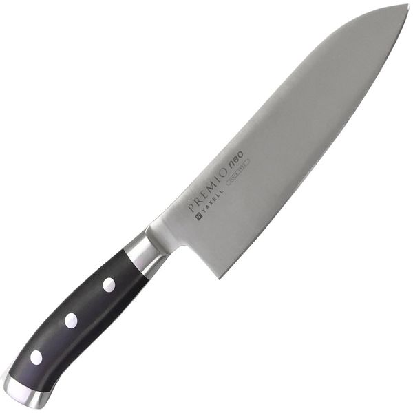 Yaksell Premio Neo 32030 Small Santoku Knife, Made in Japan, 9.8 inches (25 cm)