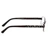 Calabria Collins JC9775 Rectangular Blue Light Blocking Reading Glasses +3.00 Brown Marble Women