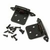 60PCS Cabinet Hinges 1/2" Overlay Face Mount Soft Closing Kitchen Cabinet Hinges