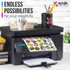 Printable Vinyl Sticker Paper for Laser Printer - Glossy White - 50 Self-Adhe...