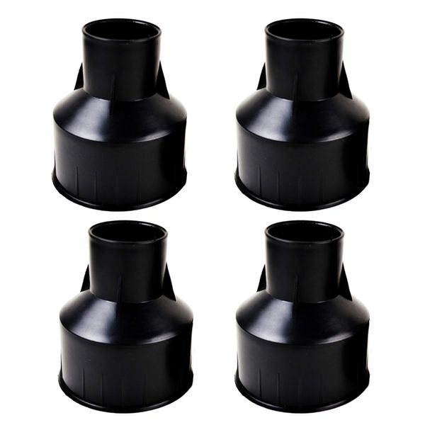 CNBRIGHTER Embedded Parts, Plastic Horn Shape,Black Built-in Fitting,Waterproof Outdoor/Indoor Preembedded Inserts,for LED In-Ground/Step Stair/Underwater Swimming Pool Lights,4 Pack (L-Φ142)