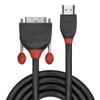 LINDY 36272 2m HDMI to DVI Cable, Black Line, Black