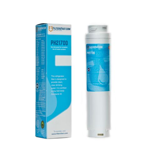 Filters Fast PH21700 Compatible Replacement for Bosch 644845 Refrigerator Water Filter BORPLFTR10 and RA450010, 11006598, 11028820, Activated Carbon Cartridge for Fridge Water Dispenser
