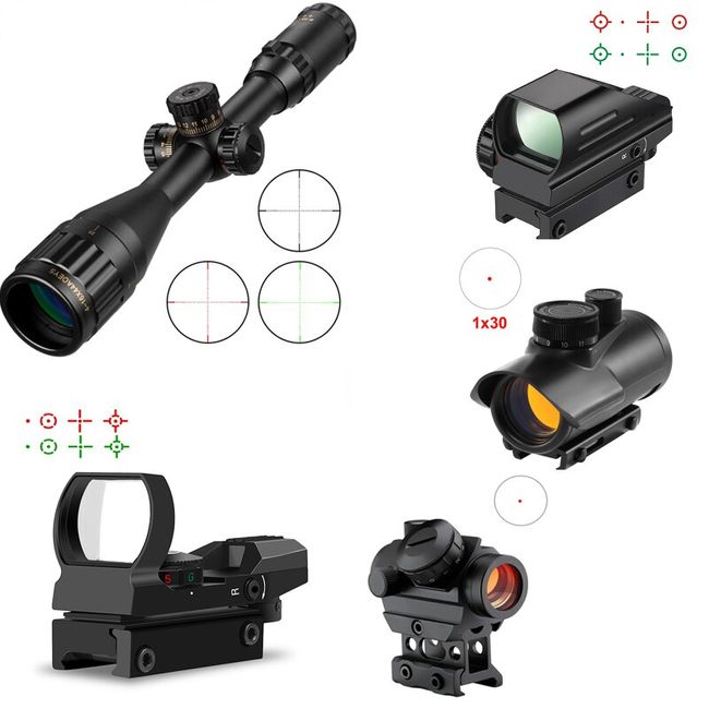 11mm 20mm Green/Red Dot Reflex Sight Holographic Scope Tactical