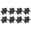 uxcell 8pcs L099/L100 Jaw Coupling Insert, Flexible Solid Type NBR Rubber Jaw Coupling Center Inserts for L Jaw Coupling L-Jaw Coupler Set, Black