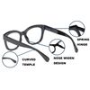 Fsread Oversized Reading Glasses For Women Blue Light Blocking Computer Readers Spring Hinge Retro +2.0