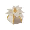 30 x Cream Flower Top Wedding Favour Boxes