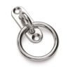 5mm Oval Eye Plate with Ring - A2 (304) Stainless - 2 Pack