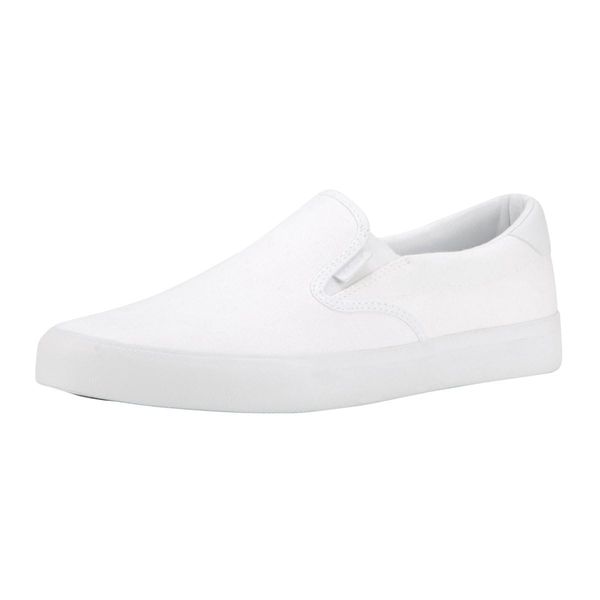 Lugz Men's Clipper Classic Slip-On Fashion Sneaker, White, 9.5 D US