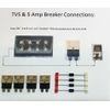 Lionel Post War Transformer Circuit Protection (4) 5AMP Breakers & (4) TVS - ZW