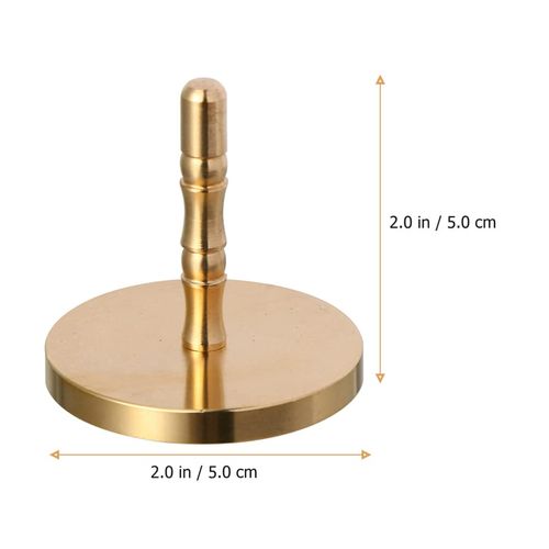 HEALLILY Incense Ash Tool Incense Burner Powder Press Seal Stick Shovel Brass Incense Burner Ash Retainer Incense Burner Accessories 5cm