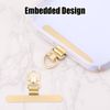 Phone Tether Tab, Ultra-Thin Phone Strap Patch 360° Rotatable Phone Patch for Lanyard Universal Strap Tether Tab for Cell Phone (Gold)