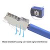 VCE Shielded RJ45 Connector Pass Through Cat6 50 Pack, Ethernet RJ45 Plug for Cat6/Cat5/Cat5e UTP Solid & Stranded Network Cable, Interference-Resistant