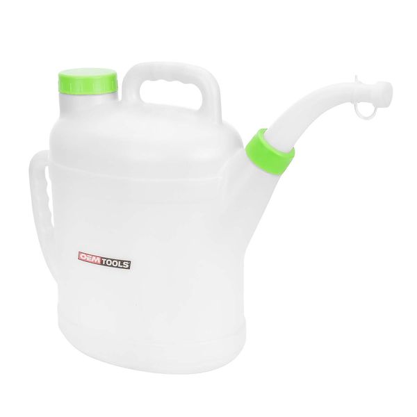 OEMTOOLS 87018 10L Oil Jug With Spout, Automotive Fluid Container, Translucent Motor Oil Dispenser With Spout, Motor Oil Container Automotive Oil Pitcher