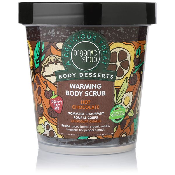 Organic Shop Body desserts Hot Chocolate Warming Body Scrub 450ml by Organic Shop