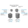 Nebula 16 mm D6 Oceanic/Gold Luminary Dice Block (12 Thickness)