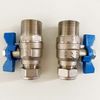 Water Softener Full Flow Isolation Lever Valves 15mm (Pair)