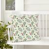 CafePress Peanuts Cookies & Cocoa Pattern Weather Resistant Square Throw Pillow