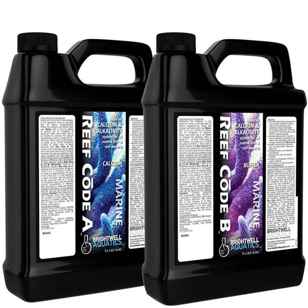Brightwell Aquatics Reef Code A&B 2x 2 Liters Balanced Calcium Alkalinity