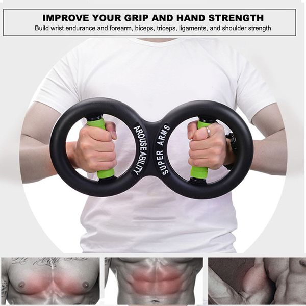 8 Shaped Grip Strength Trainer Improve Circulation Wrist Strengthener For Office