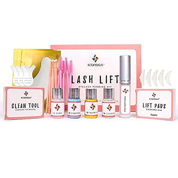 2022 Update Lash Lift Kit Eyelash Perm Kit, Professional Eyelash perming kit,Lash Lifts, Lash Curling, Includes Eye Shields, Pads and Accessories, Suitable for Salon (Glue Upgraded Version）