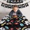 WERNNSAI Watercolor Video Game Party Tablecloth - 1Pack 137 x 274 cm Video Game Party Supplies for Boys Birthday Party Decoration Disposable Plastic Table Cover for Kids Player Geek Game Themed Party