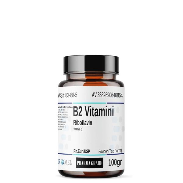 Aromel B2 Vitamini Riboflavin | 100 gr | Riboflavin Vitamin G