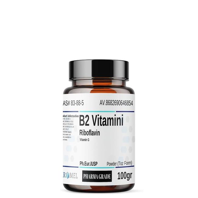 Aromel B2 Vitamini Riboflavin | 100 gr | Riboflavin Vitamin G