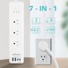 Smart Power Strip WiFi Outlets Protector With 4 USB 3 Charging Port Multi Plug