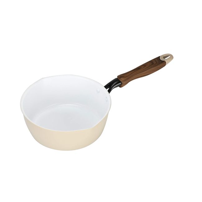 Pearl Metal HB-5675 Round Heating Pot, 7.9 inches (20 cm), Ceramic Processing, Induction Compatible, Tiara