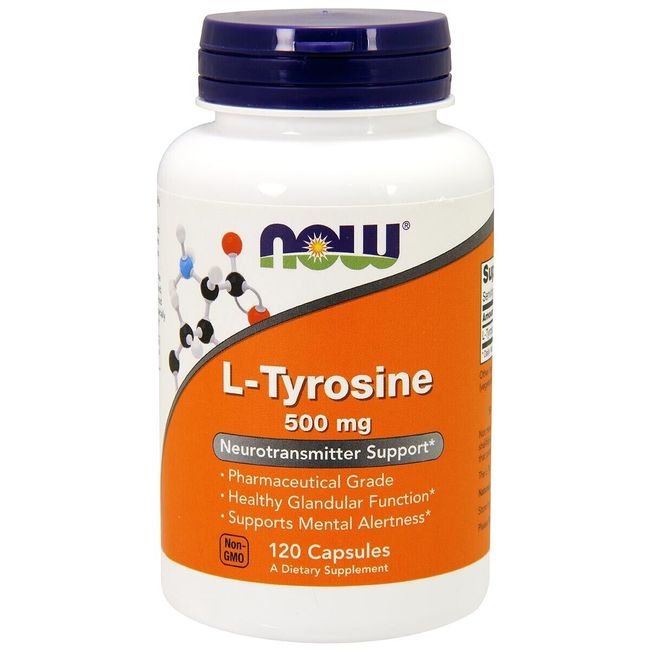 NOW FOODS L-Tyrosine 500 mg - 120 Capsules