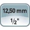 Hazet 1/2-Inch 6 x 140 Hexagon Screwdriver Socket - Silver