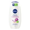 NIVEA Care & mere Shower Gel (250 ml), Sensual Scented Shower Gel with Velvety Soft Foam, Rich Cream Shower with Cotton Seed Oil