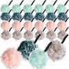24 Pcs Loofahs Bulk Bath Shower Sponge 50g Soft Net Body Scrubber Sponge Ball Body Shower Pouf Bath Scrunchies Shower Loofah for Kid Men and Women Spa Gift