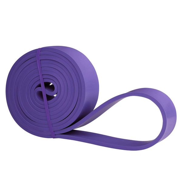 Umi. Training Band, Fitness Tube, Resistance Band, Pull Up Tube, Pull Up Assistance, Natural Rubber, Durable, Purple (50.7 - 99.4 lbs (27 - 45 kg)