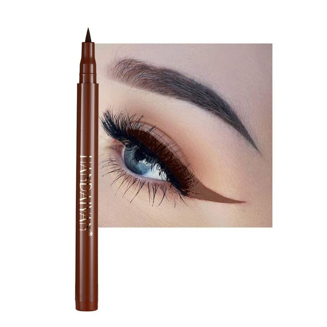 Matte Liquid Eyeliner, Waterproof Eye Liner Pencil Natural Matte Long Lasting Eyeliners Eye Makeup Pencils, Easy Apply Colored Eyeliner Retractable Eye Makeup Liners and Shadow Pencil for Women