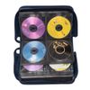 128 Capacity CD/DVD case Wallet, Storage,Holder,Booklet by Rekukos（Blue）