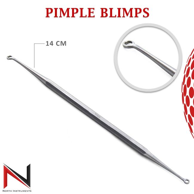 Pimple Extractor Blackhead Remover Popper Acne Blemish Blimps Comedone Tool