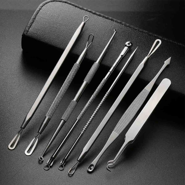 Blackhead Remover Pimple Popper Tool Kit Comedone Acne Blackhead Extractor Tool