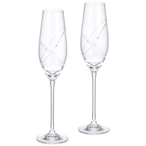 Wedgwood 58310700122 Promises With This Ring Wine Glasses, Wedding Gift, Pair Glasses\