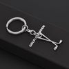 GOLFLEGENDEN Golf Keyring Stainless Steel, Golf Clubs - Stainless Steel