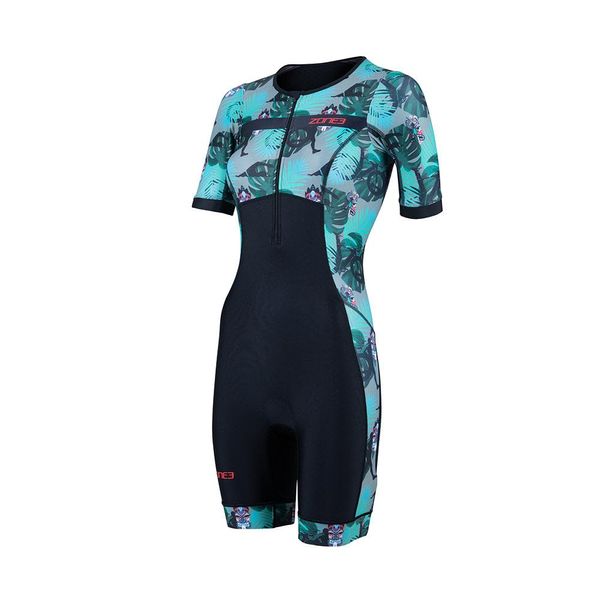 ZONE3 Women's Activate+ Short Sleeve Trisuit/One Piece Pro Triathlon Suit Made From Lycra Sport Fabric