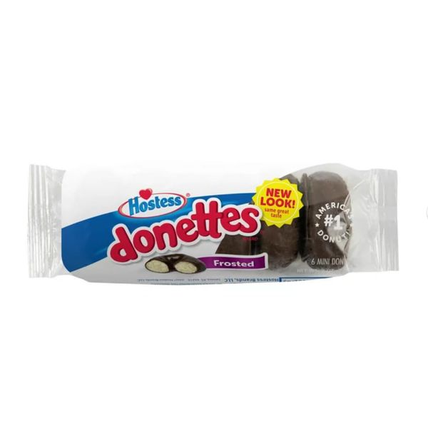 Hostess Donettes Mini Donuts, Chocolate, 3.7 Ounce, 10 Count