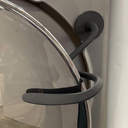 LEVOSHUA Front Load Washer Door Prop, Magnetic Washing Machine Door Holder, Keep Washer Door Open, Flexible Prop Fits Most Washing Machines Black