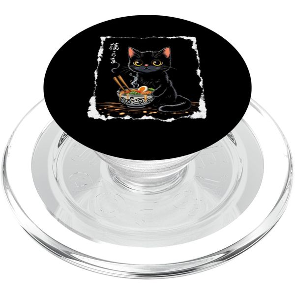 Cute Cat Ramen PopSockets PopGrip for MagSafe
